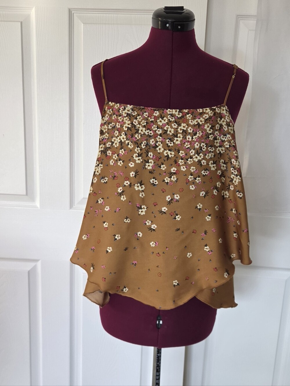 Intimately Free People Size M Brown Fall 90s Layering Cami Romantic Boho